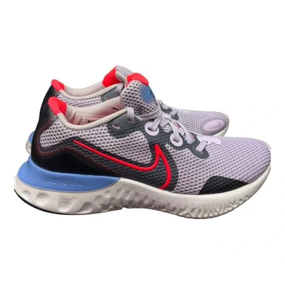 Women's Nike Renew Run Violet Frost Crimson Running Shoes Size 7.5 US - Picture 4 of 5